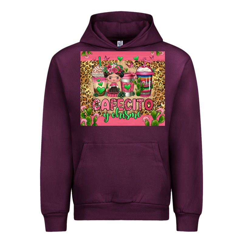 Cafecito Y Chisme Coffee Cups Urban Hoodie by Jasminsmagicworld | Teevron