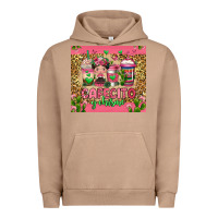 Pigment Burro cafecito y chisme coffee cups Urban Hoodie - Jasminsmagicworld
