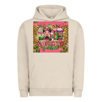 Pigment French Oak cafecito y chisme coffee cups Urban Hoodie - Jasminsmagicworld