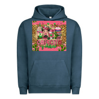 Pigment Midnight Navy cafecito y chisme coffee cups Urban Hoodie - Jasminsmagicworld