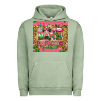 Pigment Oil Green cafecito y chisme coffee cups Urban Hoodie - Jasminsmagicworld