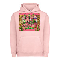 Pigment Salmon cafecito y chisme coffee cups Urban Hoodie - Jasminsmagicworld