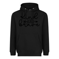 Black kind Heavyweight Hoodie - Unal Design