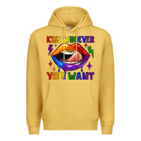 Kiss Whoever You Want Premium Hoodie | Teevron