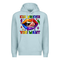 Blue Mist kiss whoever you want Premium Hoodie - JahusDesignShop