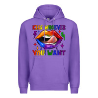 Purple kiss whoever you want Premium Hoodie - JahusDesignShop