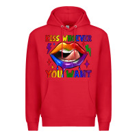 Red kiss whoever you want Premium Hoodie - JahusDesignShop