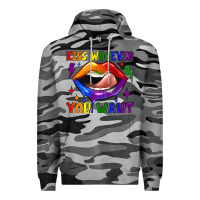 Slate Camo kiss whoever you want Premium Hoodie - JahusDesignShop