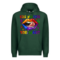 Sports Green kiss whoever you want Premium Hoodie - JahusDesignShop