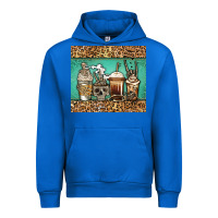 Cobalt skeleton coffee cups Urban Hoodie - Jasminsmagicworld