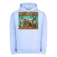 Pigment Grape Ice skeleton coffee cups Urban Hoodie - Jasminsmagicworld