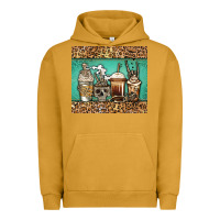 Pigment Peanut Butter skeleton coffee cups Urban Hoodie - Jasminsmagicworld