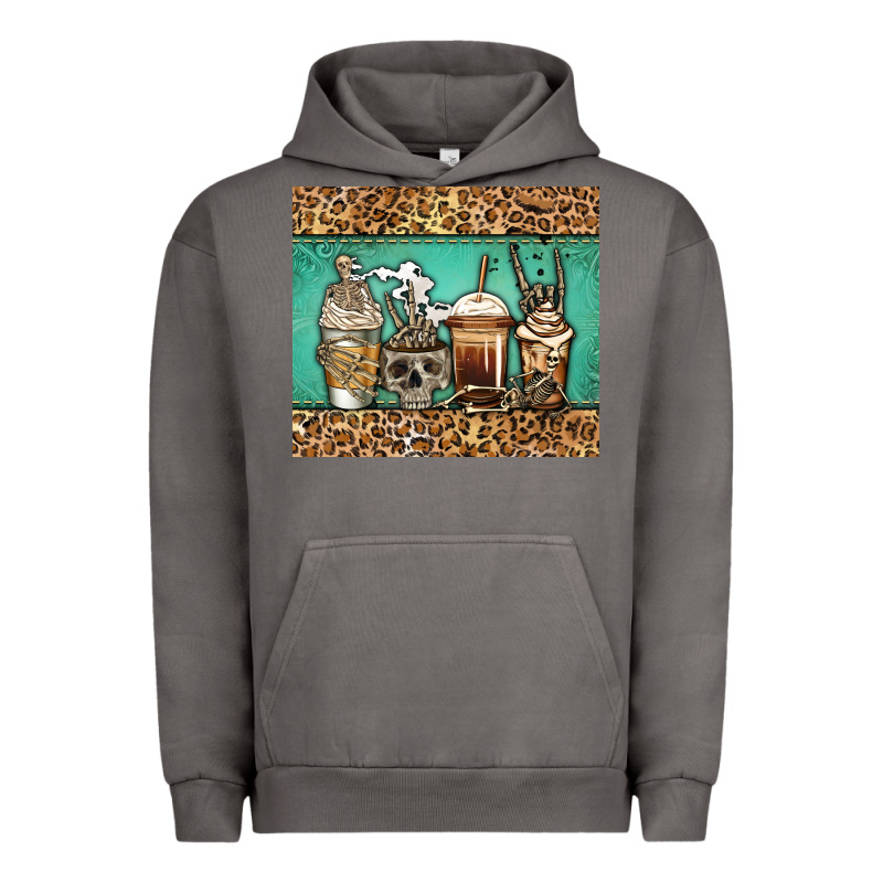 Skeleton Coffee Cups Urban Hoodie by Jasminsmagicworld | Teevron