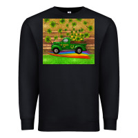 Black st patricks day truck shamrock with rainbow tumbler Premium Sweatshirt - RanaPortraitStore