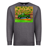 Charcoal Heather st patricks day truck shamrock with rainbow tumbler Premium Sweatshirt - RanaPortraitStore