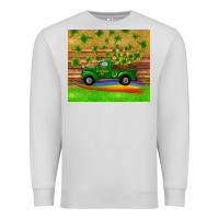 St Patricks Day Truck Shamrock With Rainbow Tumbler Premium Sweatshirt | Teevron