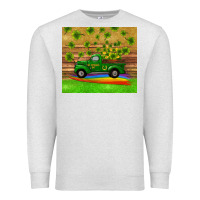 Oatmeal Heather st patricks day truck shamrock with rainbow tumbler Premium Sweatshirt - RanaPortraitStore