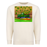 Sandshell st patricks day truck shamrock with rainbow tumbler Premium Sweatshirt - RanaPortraitStore