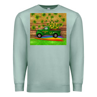 Seafoam st patricks day truck shamrock with rainbow tumbler Premium Sweatshirt - RanaPortraitStore