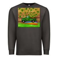 Smoke st patricks day truck shamrock with rainbow tumbler Premium Sweatshirt - RanaPortraitStore