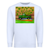 White st patricks day truck shamrock with rainbow tumbler Premium Sweatshirt - RanaPortraitStore