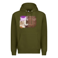 Army Green Wood Cowhide Pattern Premium Hoodie - Bettercallsaul