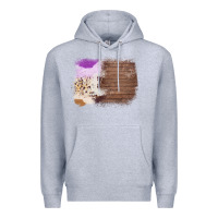 Heather Grey Wood Cowhide Pattern Premium Hoodie - Bettercallsaul