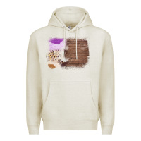 Oatmeal Heather Wood Cowhide Pattern Premium Hoodie - Bettercallsaul