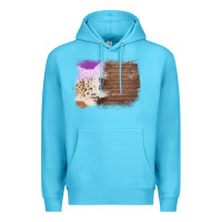 Ocean Blue Wood Cowhide Pattern Premium Hoodie - Bettercallsaul
