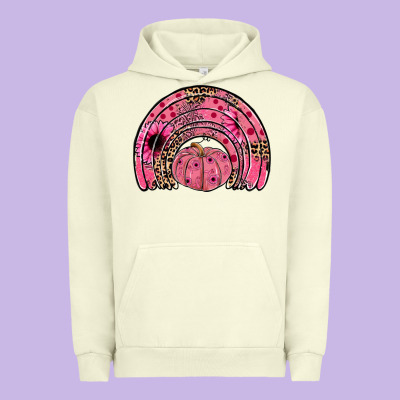 Pumpkin Ribbon Rainbow Urban Hoodie Designed By Jahusdesignshop