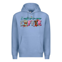 Colony Blue i could go for some coffee Premium Hoodie - AdoDesignShop