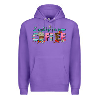 Purple i could go for some coffee Premium Hoodie - AdoDesignShop