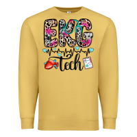 Antique Gold ekg tech Premium Sweatshirt - Zillion Design Studio