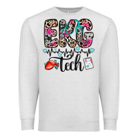 Oatmeal Heather ekg tech Premium Sweatshirt - Zillion Design Studio