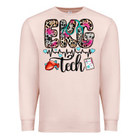 Pale Pink ekg tech Premium Sweatshirt - Zillion Design Studio
