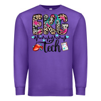 Purple ekg tech Premium Sweatshirt - Zillion Design Studio