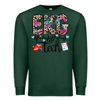 Sports Green ekg tech Premium Sweatshirt - Zillion Design Studio
