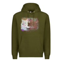 Army Green Cowhide Wood Glitter Pattern Premium Hoodie - Bettercallsaul