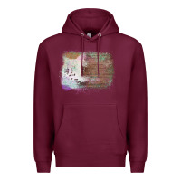 Burgundy Cowhide Wood Glitter Pattern Premium Hoodie - Bettercallsaul