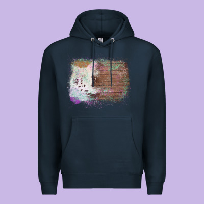 Cowhide Wood Glitter Pattern Premium Hoodie Designed By Bettercallsaul