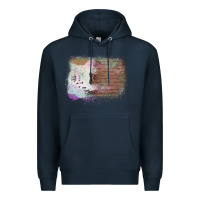 Navy Cowhide Wood Glitter Pattern Premium Hoodie - Bettercallsaul
