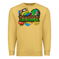Antique Gold teacher life Premium Sweatshirt - texasbilliewilder