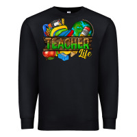 Black teacher life Premium Sweatshirt - texasbilliewilder