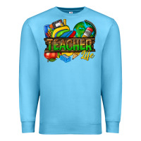 Ocean Blue teacher life Premium Sweatshirt - texasbilliewilder