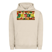 Pigment French Oak juneteenth licence plate template Urban Hoodie - Artiststas