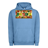 Pigment Pebble Blue juneteenth licence plate template Urban Hoodie - Artiststas