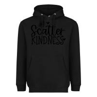 Black kindness Heavyweight Hoodie - Unal Design
