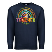 Navy teacher life Premium Sweatshirt - texasbilliewilder
