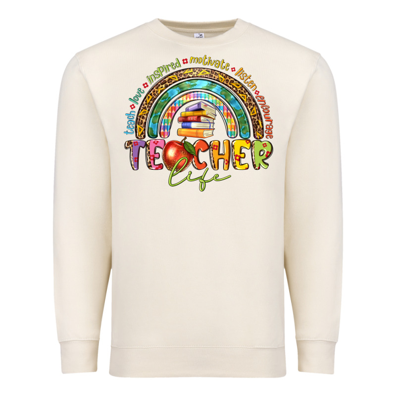 Teacher Life Premium Sweatshirt by texasbilliewilder | Teevron