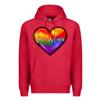 Cardinal love is love heart Premium Hoodie - JahusDesignShop